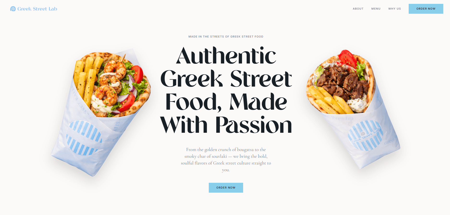 Screenshot of Greek Street Lab